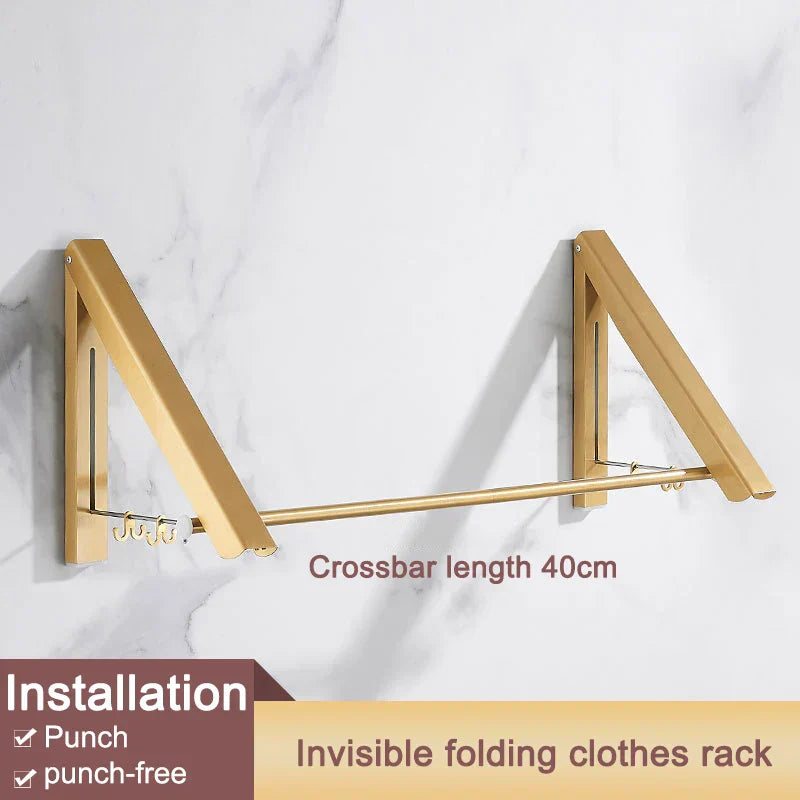 Space Saver FoldaSkantoe Veggkleskap Aluminiumhylle | Skanto