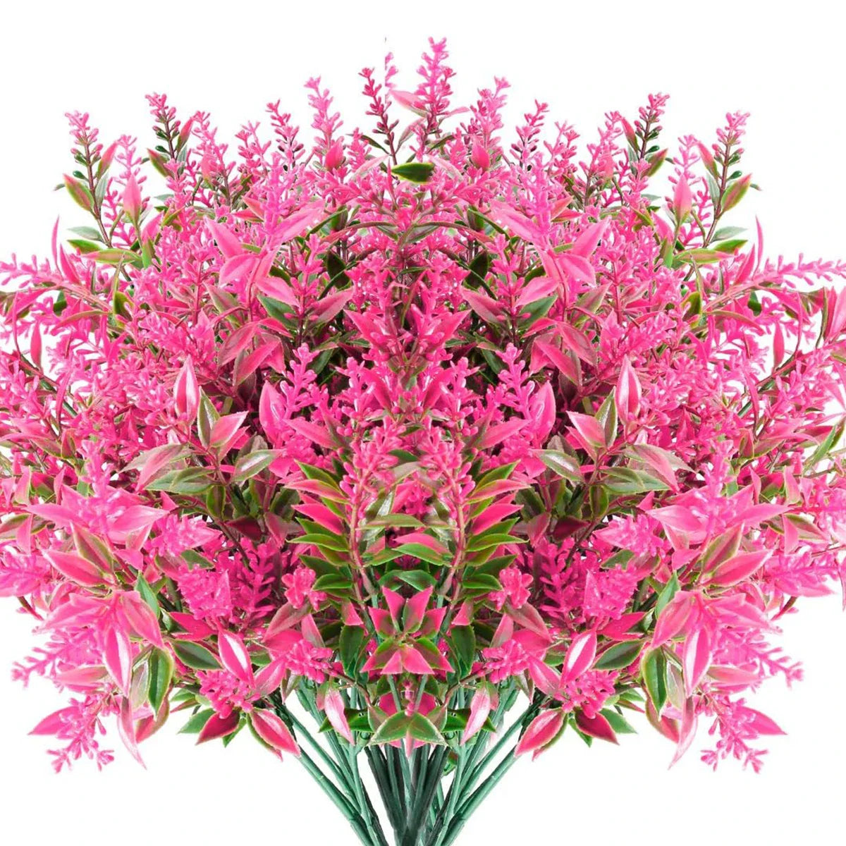 Norvo | Florabell 12 Delt Sett Kunstig Lavendel | Kunstige Planter for Bryllup, Vaser, Garlands & Dekorasjon | For Innendørs & Utendørs