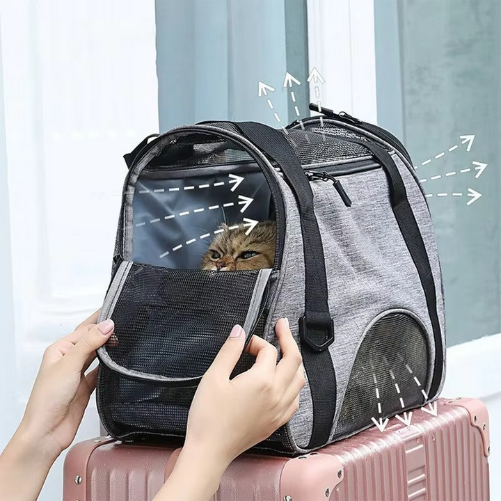 Skanto | Myk sided pet carrier with breathable mesh for small dogs and cats