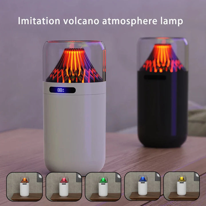 Skanto | Vulcanflamme LED Aromaterapi Essensielle Olje Tåke Diffuser