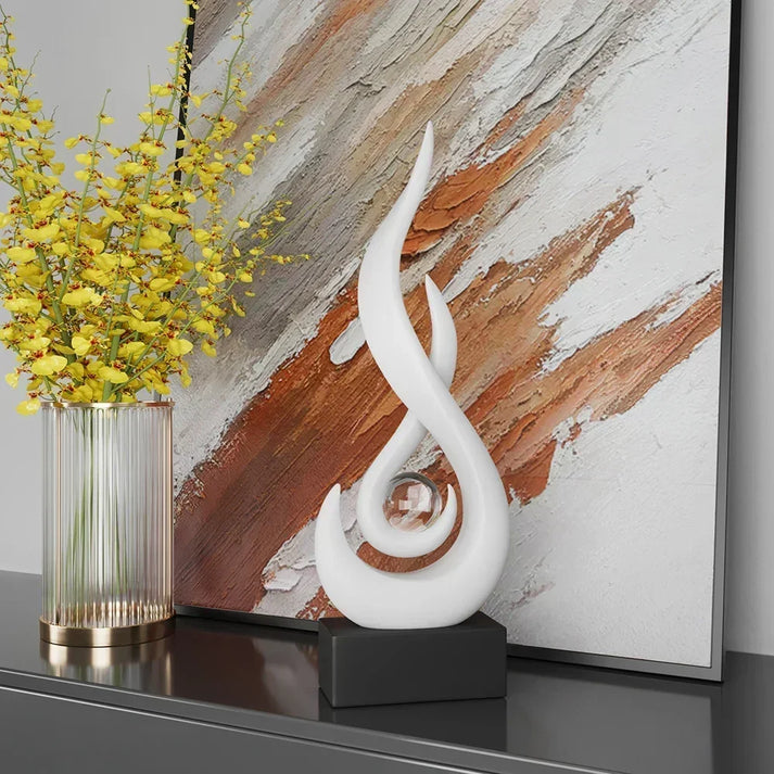 FlowSphere dekorativ skulptur - elegant romdesign Skanto