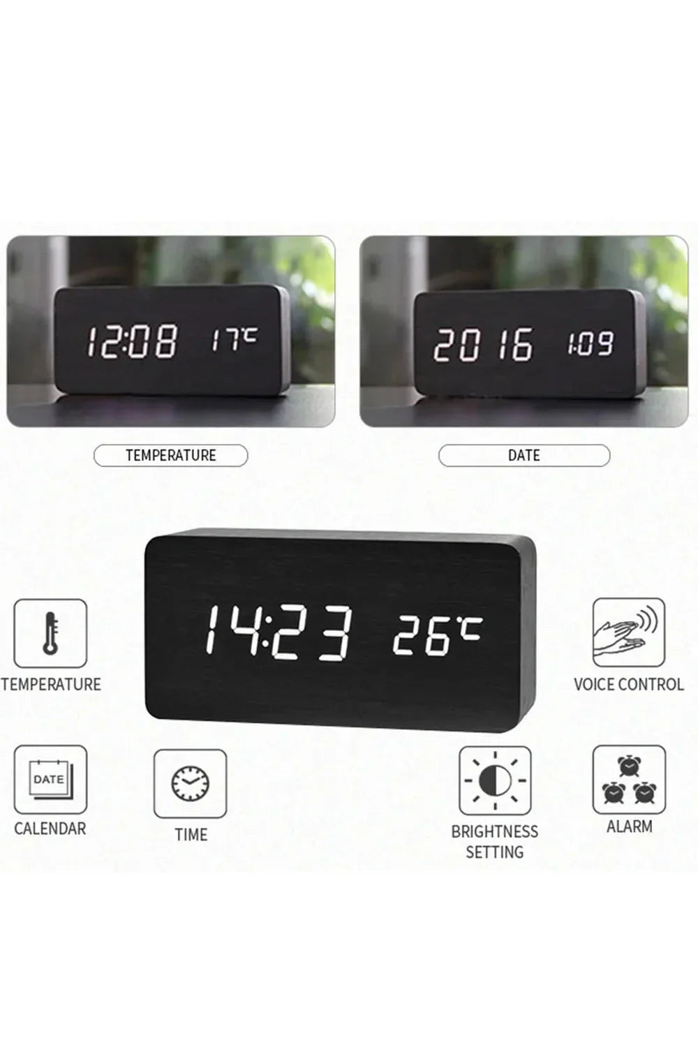 Norvo | Tre LED digital klokke