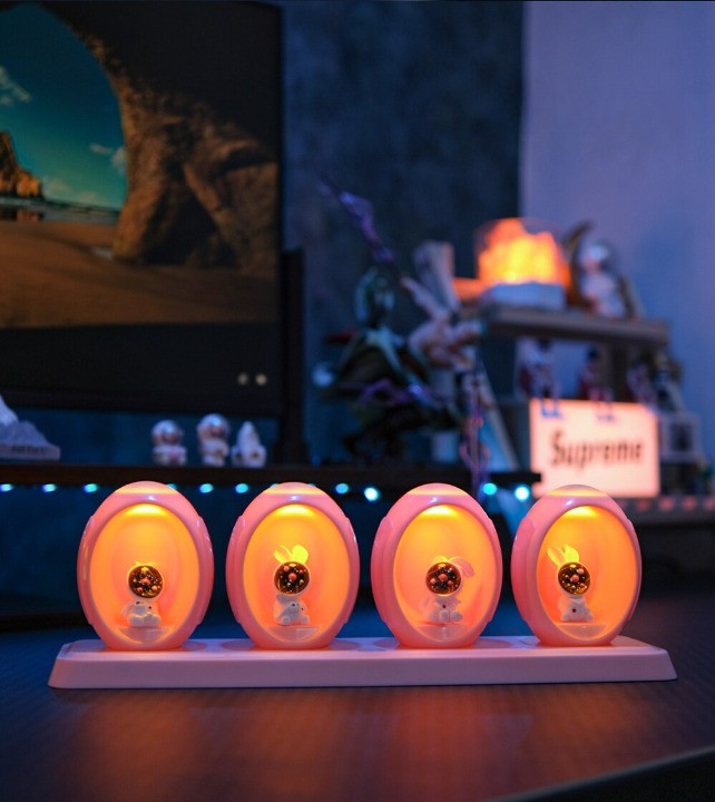 Skanto | Space Capsule Voice Control Fargerik Nattlampe