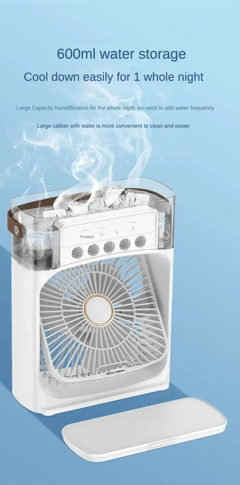 Skanto | AirMist Pro Desktop Luftfukter Vifte