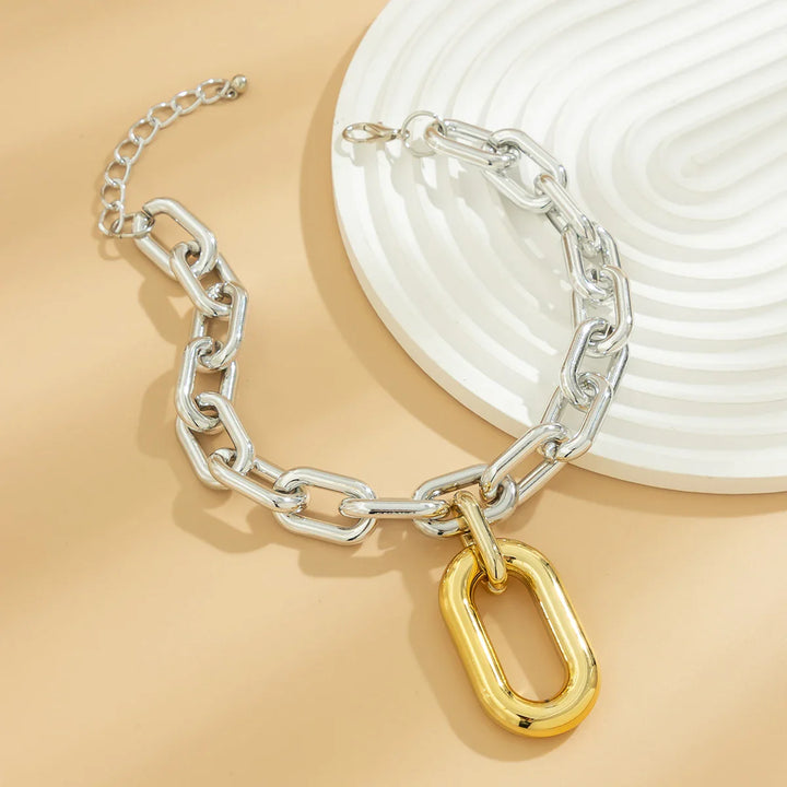 Skanto | Chunky To Tone Paperclip Bold Halskjede