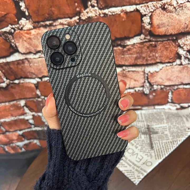 Skanto | Karbonfiber Magsafe Magnetisk iPhone Etui