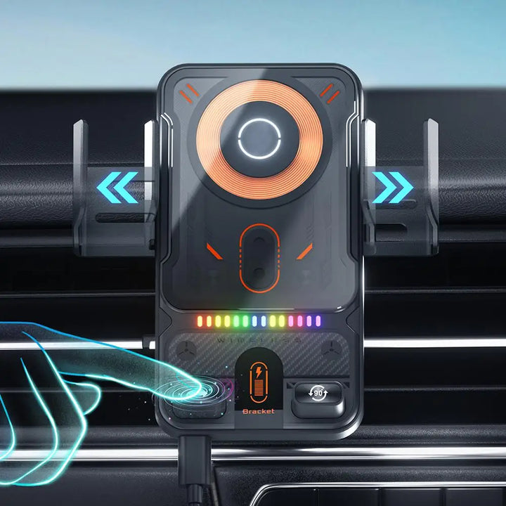 Skanto | Smart Auto-Clamp Trådløs Lader Bil Telefonholder