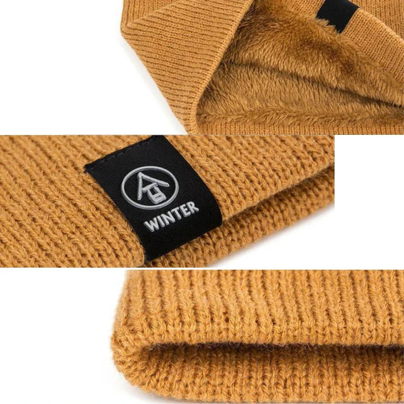 Skanto | ThermoKnit Pro | Varmer strikket skjerf med fleecefôr | Vindbestandig & Pustende | Justerbar multifunksjonell nakkebeskyttelse for kvinner & menn