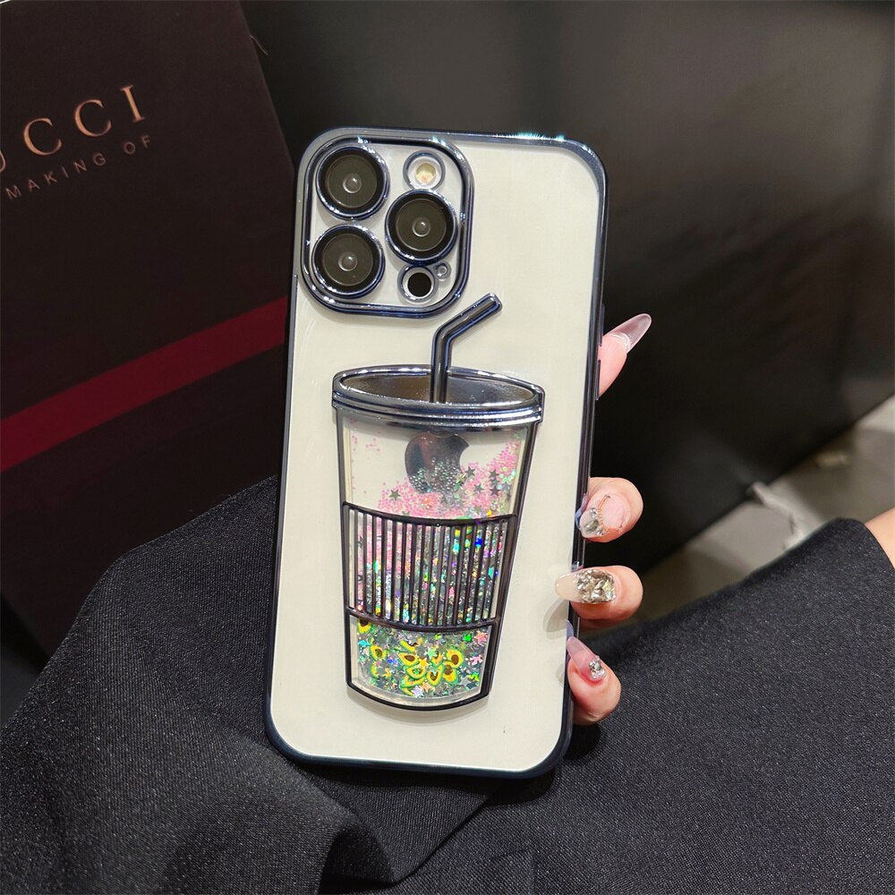 Skanto | Glitter Star Drink Cup iPhone Cover