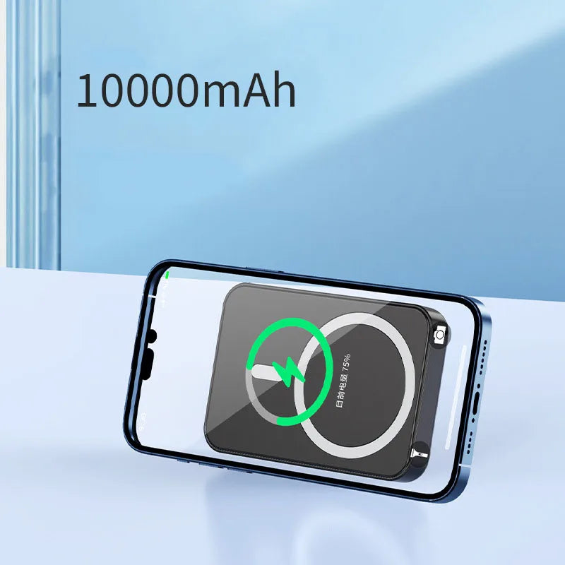 Skanto | Magnetisk Trådløs Power Bank med Stativ