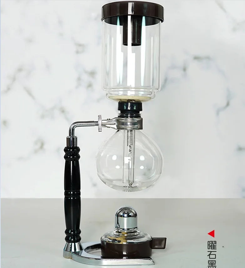 Skanto | Siphon Kaffebrygger Sett | 3/5 Kopper & Barista Tilbehør | Elegant Design