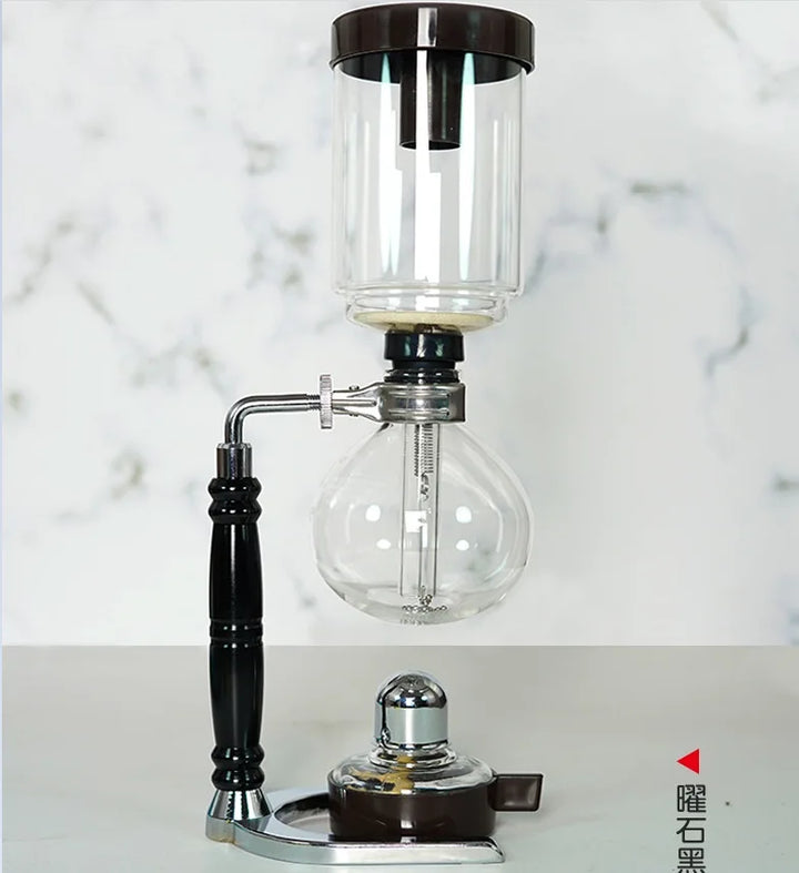 Skanto | Siphon Kaffebrygger Sett | 3/5 Kopper & Barista Tilbehør | Elegant Design