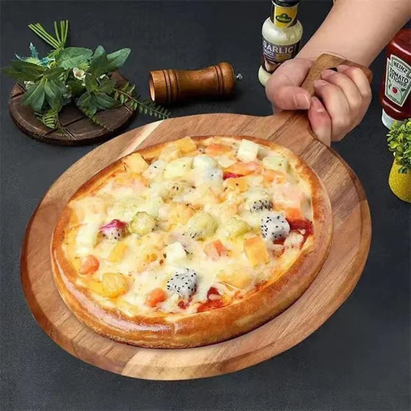 Skanto | Akasietre pizza spade og serveringsbrett med håndtak