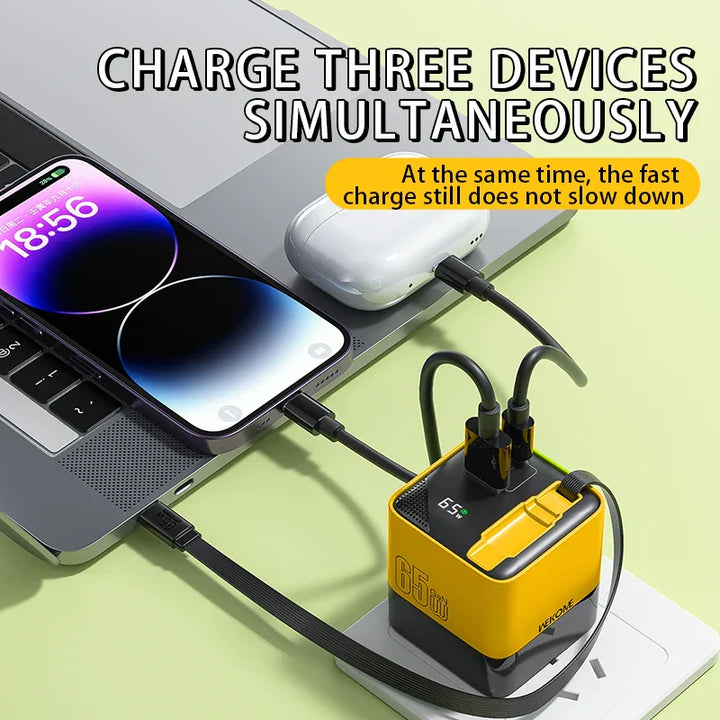 Skanto | Ultimate Super Rapid USB-C Ladingstasjon Kube