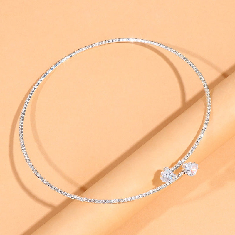 Strålende Choker-Halskjede med Vakre Steiner | Unik Tilbehør! Skanto