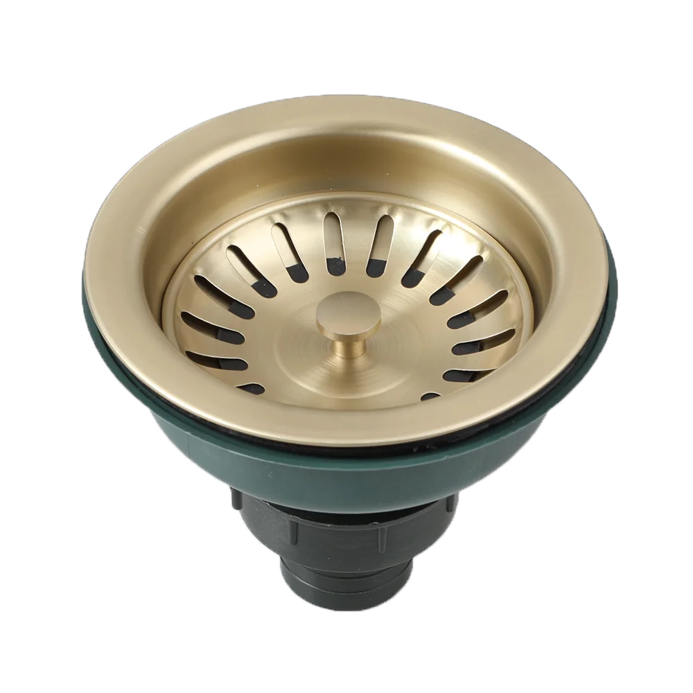 AquaGuard Rustfritt Stål Vaskestrainer med Luktfilter – Pop-Up Stopper & Anti-Blocking Kurv Skanto