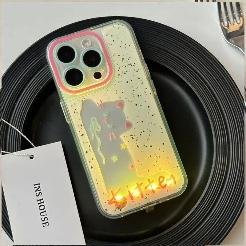 Skanto | Glødende Valp Lysende iPhone-deksel
