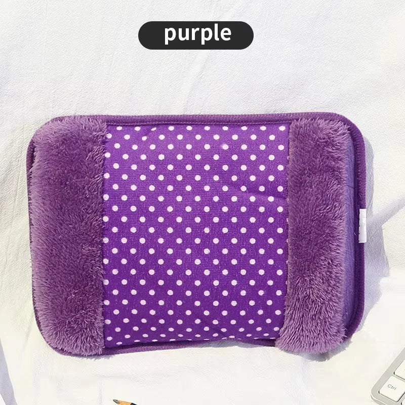 Norvo | Elektrisk Varmvannflaske HeatDot 500 | 500W Rask Oppvarming med EU-plugg | Oppladbar Håndvarmer med Dobbelt Lomme | Sikker Varme-kilde for Vinter & Kontor