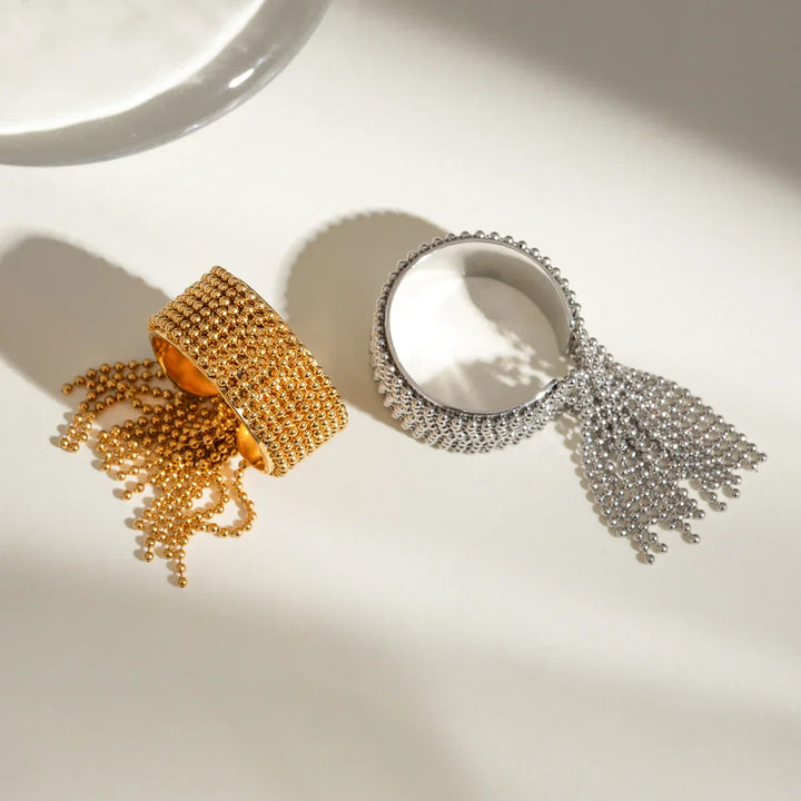 Skanto | 18K Gull Tussel Statement Justerbar Ring