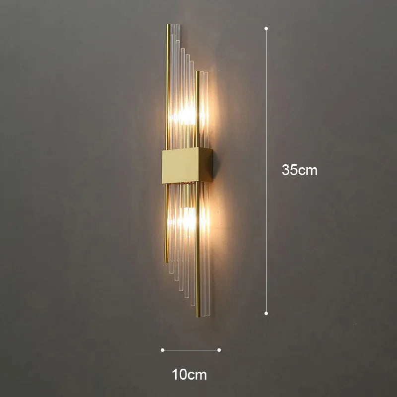 Skanto | Elegant LED Vegglampe i Gull