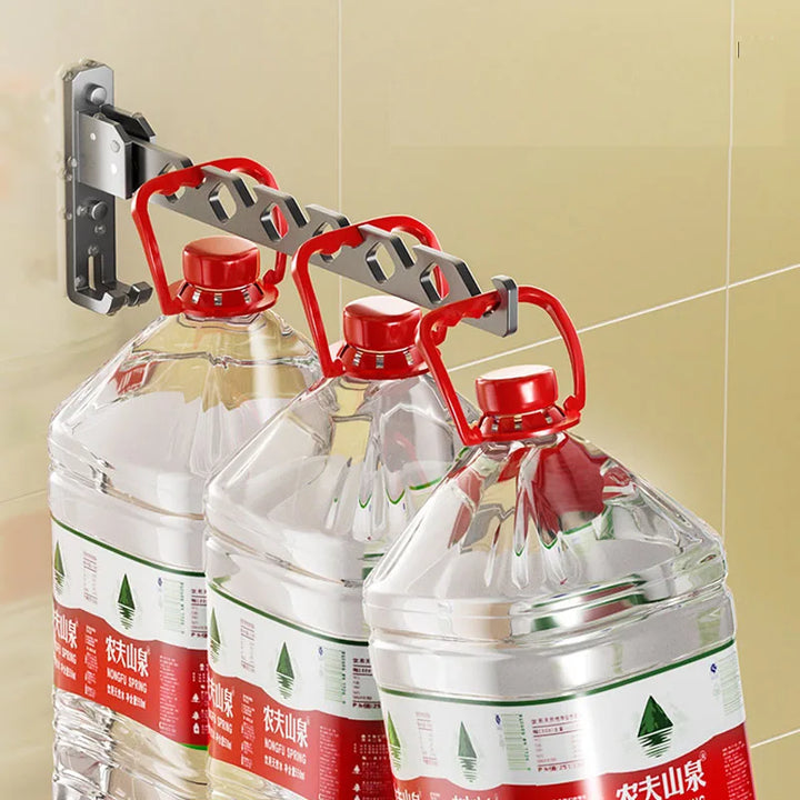 Norvo | Justerbar veggmontert klesstativ - Sammenleggbar kles- og klærorganisator med høyt belastningsdesign