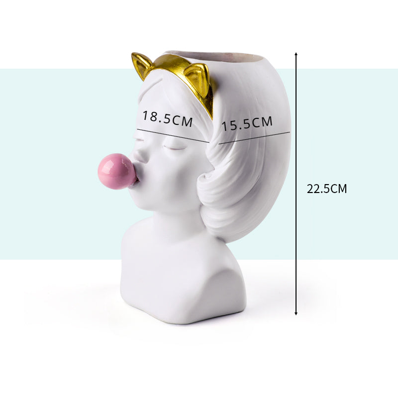 Kompakt keramisk vase Skanto