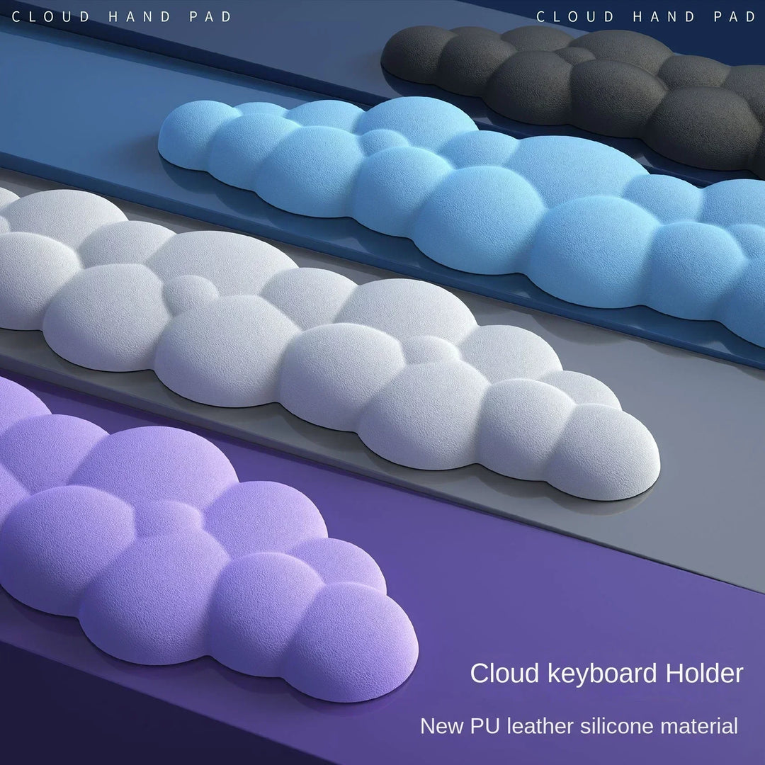 Skanto | Cloud Memory Foam Musmatte med Håndleddstøtte - Anti-Sklisikker Kontor- og Gaming Tastaturstøtte