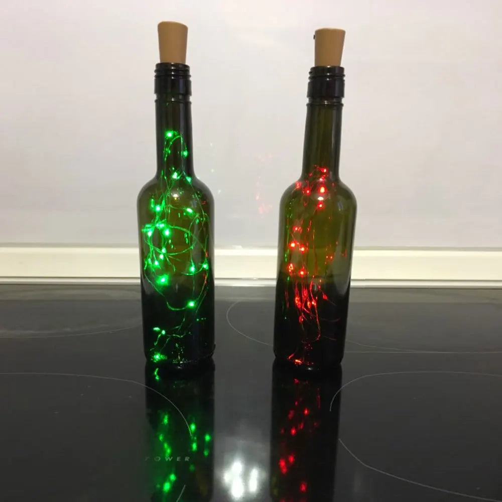 Skanto | LED eventyrlys for flasker – dekorative lys med tråd for kreativ belysning og DIY-prosjekter