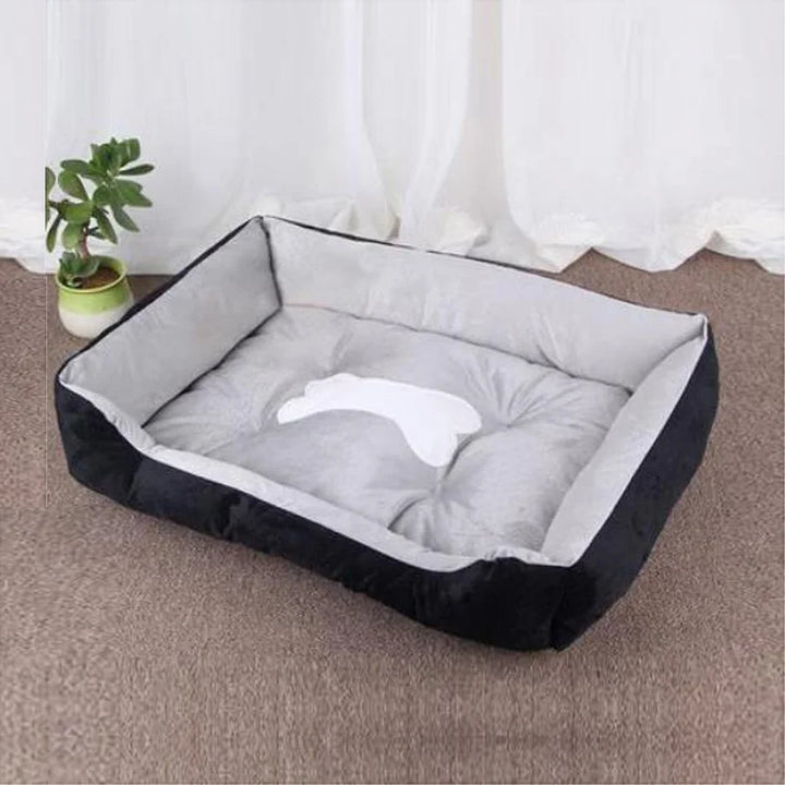 Moderne og koselige linstoff hundeseng Skanto
