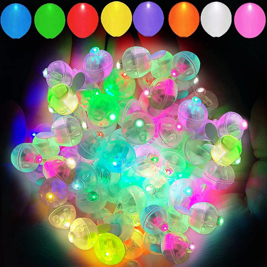 Norvo | LED Ballonglys - Mini Runde LED Balllampe for Bar, Lanterne, Jul, Bryllup, Fødselsdag og Festdekorasjoner