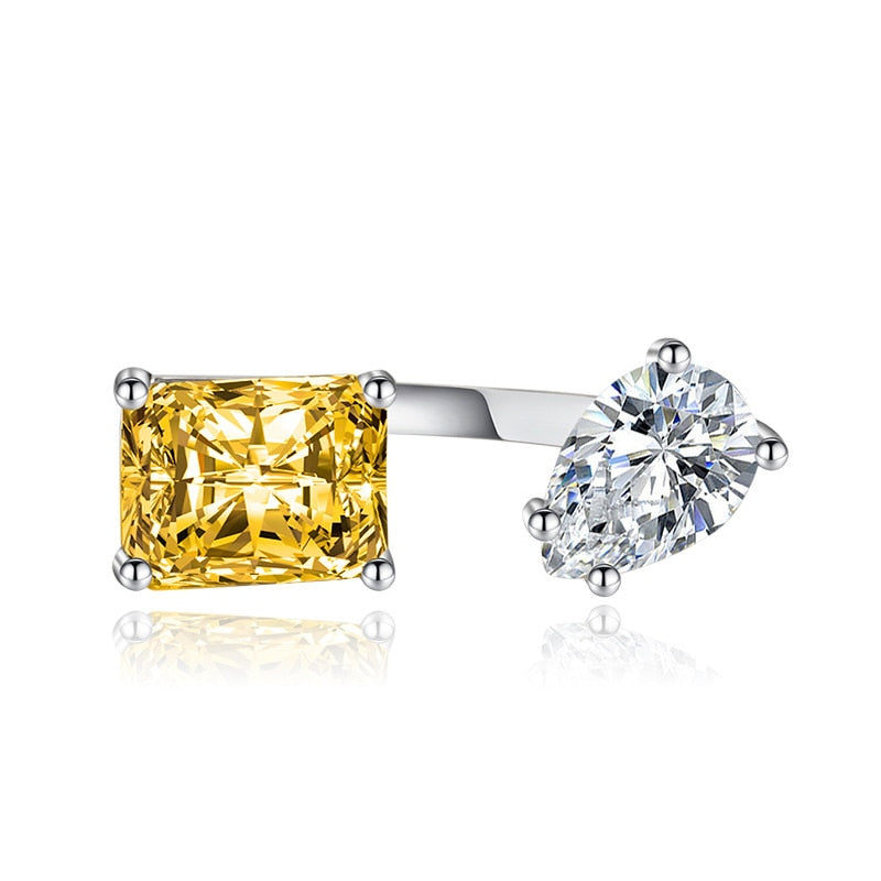 Skanto | Vann Dråpe Zircon Chic Justerbar Ring