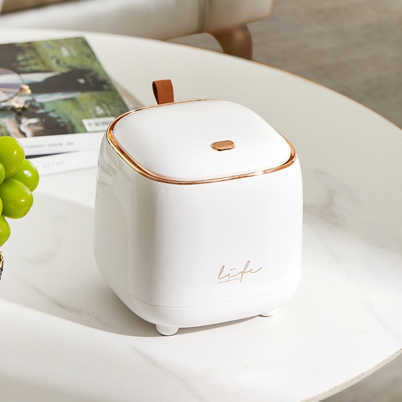 LuxeBin - Elegant Bord Søppelkurv for Ditt Rom Skanto
