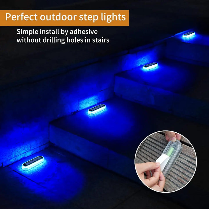 Skanto | LumaGlow Solar Trap Light | IP68 vanntett med 30 LED-lamper i varm/kald hvit/blå for terrasse og utendørs