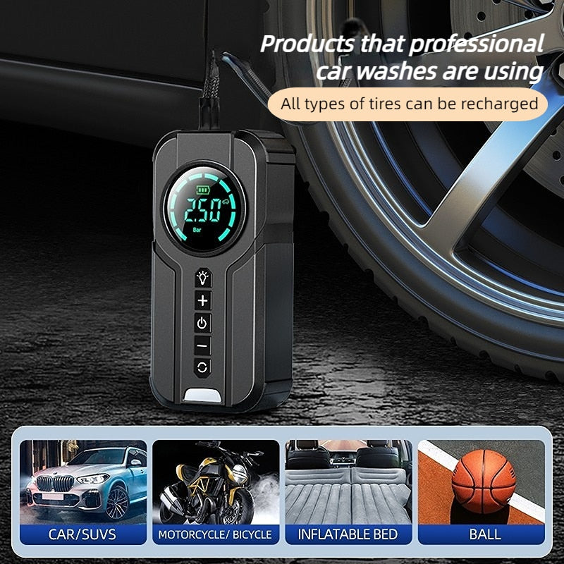 Skanto | CarBoost Smart Digital Dekk Luftkompressor
