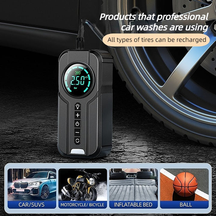 Skanto | CarBoost Smart Digital Dekk Luftkompressor