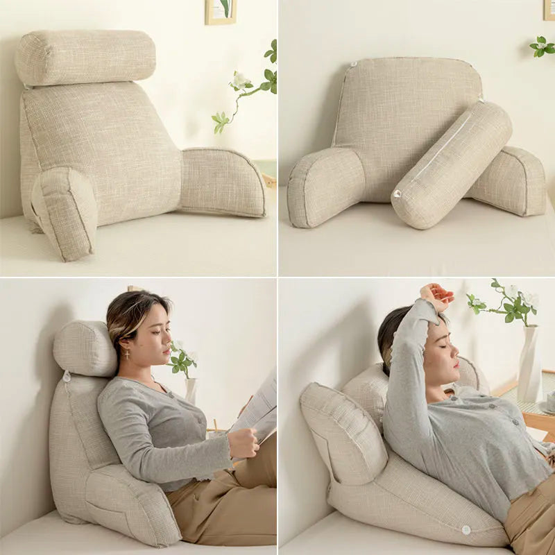 Norvo - Ergonomisk lumbalpute med armlener og nakkestøtte