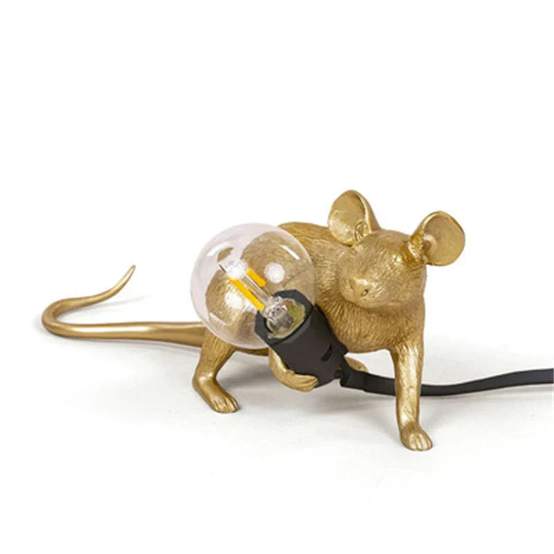 Skanto | Moderne LED Dyre Bordlamper: Har resin, Katt, og Ekorn Nattlys