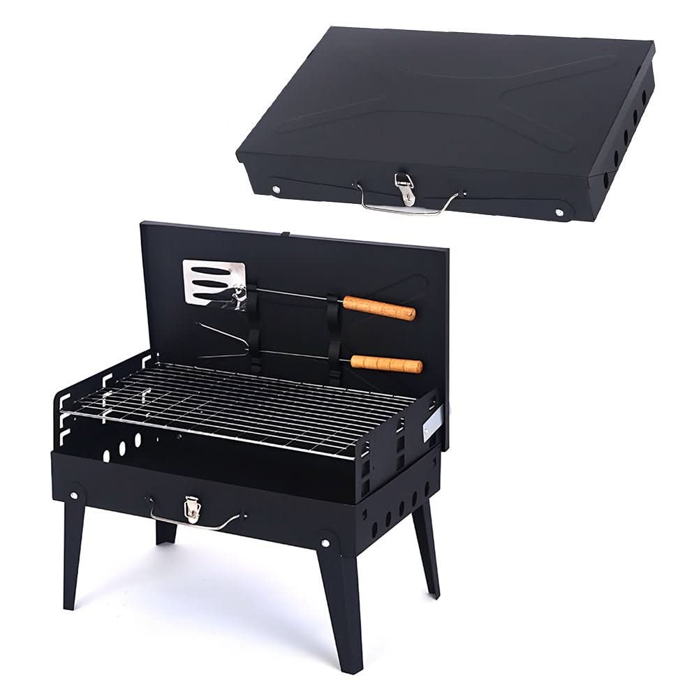 Skanto | Foldbar Stålgrill for Mobil BBQ & Spontan Grillmoro
