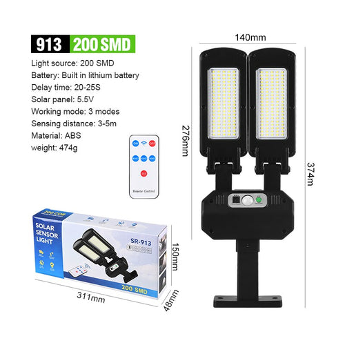 Skanto | Solcelledrevet Smart Vanntett Bevegelsessensor Lampe