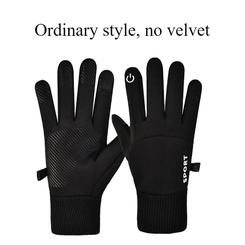 Skanto | GlacioShield Pro Hansker | Vanntette Vinterhansker | Berøringsskjerm & Sklisikker | Varm Fleece Fôr for Ski, Sykling & Utendørs