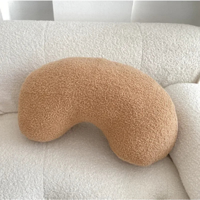 Nordic Bouclé Abstrakt Putefor – Minimalistisk Plysjpute | Skanto
