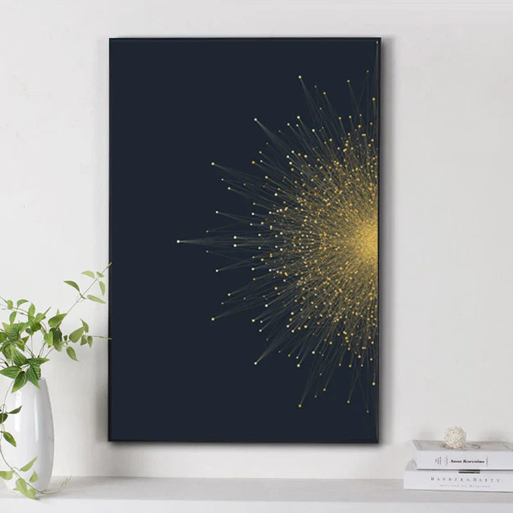 Contrast Color Abstract Particle Geometry Wall Art Quality Canvas Prints Pictures For Living Room Bedroom Home Office Decor | Skanto