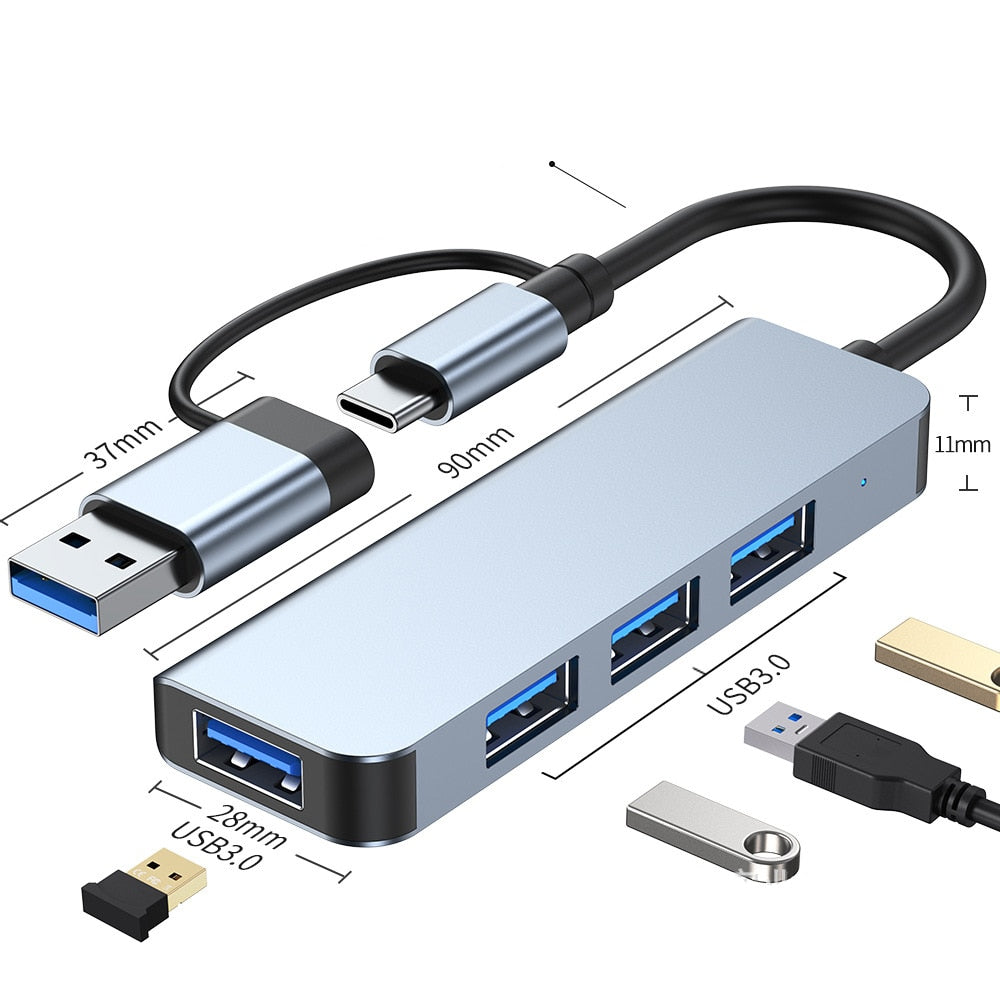 Norvo | Thunderbolt 3 USB-C Hub med HDMI, PD, SD/TF for MacBook Air M1 og iPad Pro