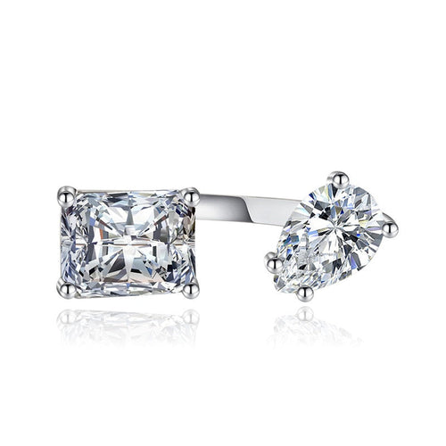 Skanto | Vann Dråpe Zircon Chic Justerbar Ring