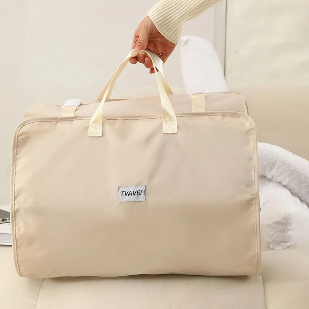 Norvo | Travella 6-i-1 Sammenleggbar Reisesekk | Hengende & Bærbar | Multi Bag for Klær, Kosmetikk & Tilbehør | Grå/Beige/Rosa