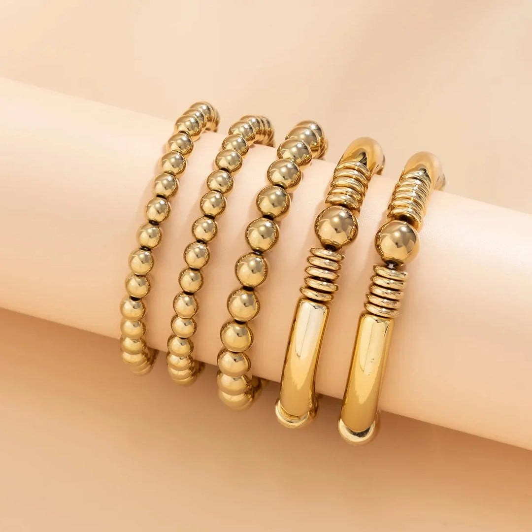 Skanto | 5pc Beaded Bracelet Stack Set