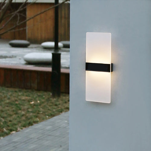 Kacela - Solar Utendørs Moderne Melkefarget Vegglampe Sett | Skanto