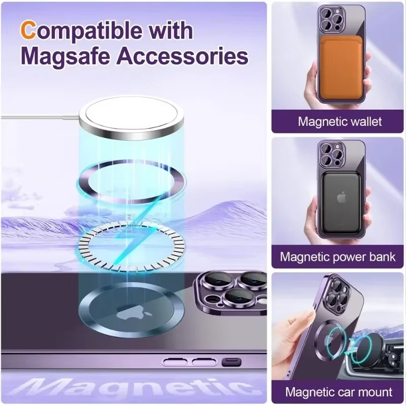 Skanto | Glitrende elektroplate etui med MagSafe for iPhone