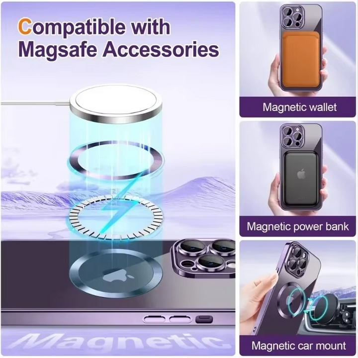 Skanto | Glitrende elektroplate etui med MagSafe for iPhone