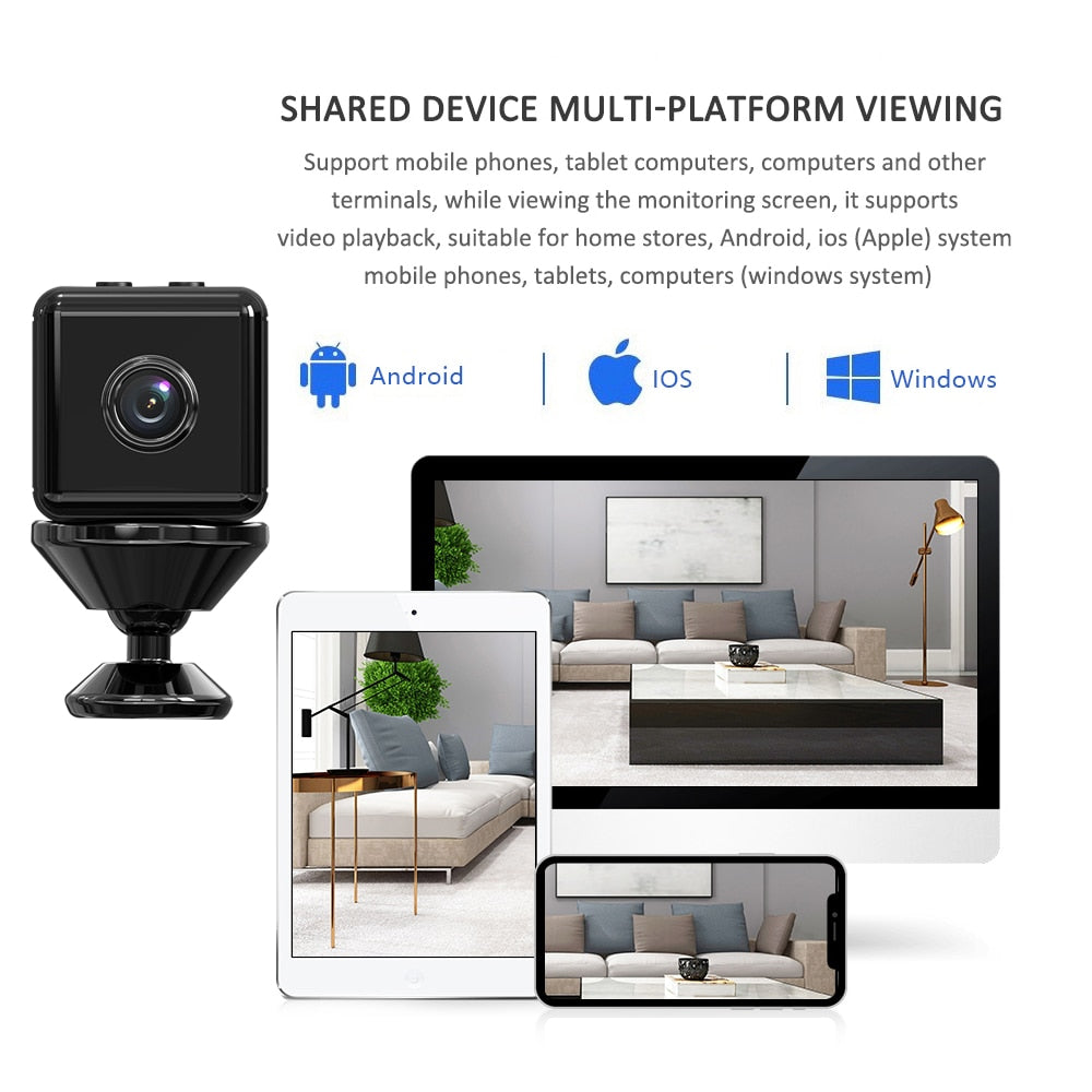 Skanto | Mini HD Bevegelsesdeteksjon Wifi Kamera